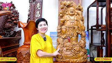 Tượng Phật Di Lặc Thơm Như Nước Hoa Đục Tay Từ Gỗ Ngọc Am Quý Hiếm | Đồ Gỗ Hướng Mai