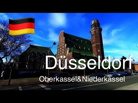 Düsseldorf - Oberkassel & Niederkassel (Germany, NRW) In 4K