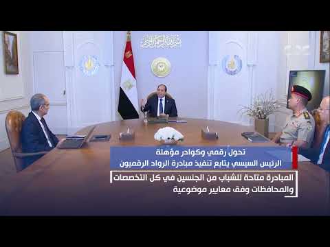 تحول رقمي وكوادر مؤهلة الرئيس السيسي يتابع تنفيذ مبادرة الرواد الرقميون