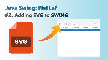 Java swing - FlatLaf: #2. Adding SVG to SWING
