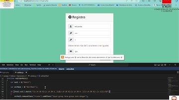PHP y JavaScript validar Mail  Parte IV   Prof  Ingeniero Informático Eduardo Rojo Sánchez