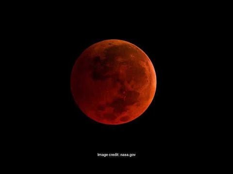 خسوف القمر و بداية القمر الدامي الاردن    