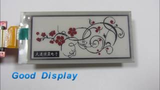 Good Display 's 2.9 inch 3-color E paper updating