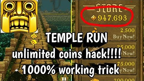 how to get unlimited coins in temple run. no root