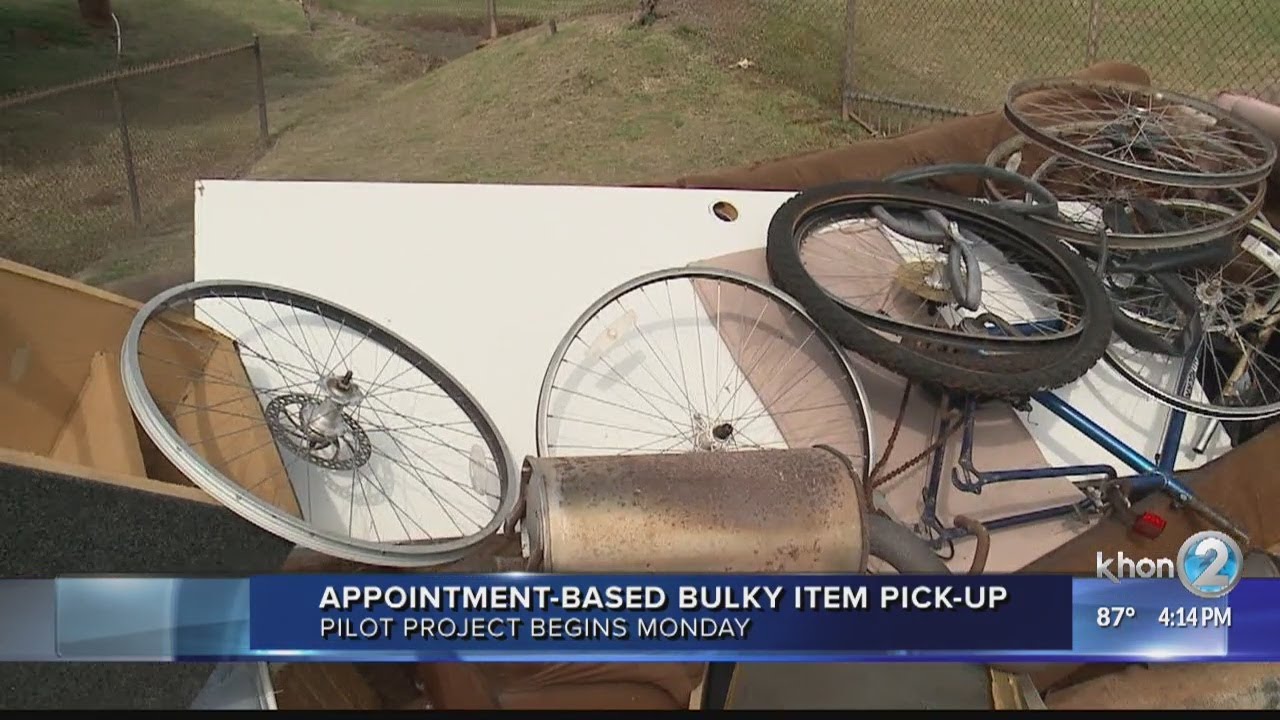 Bulky item pick up begins Monday