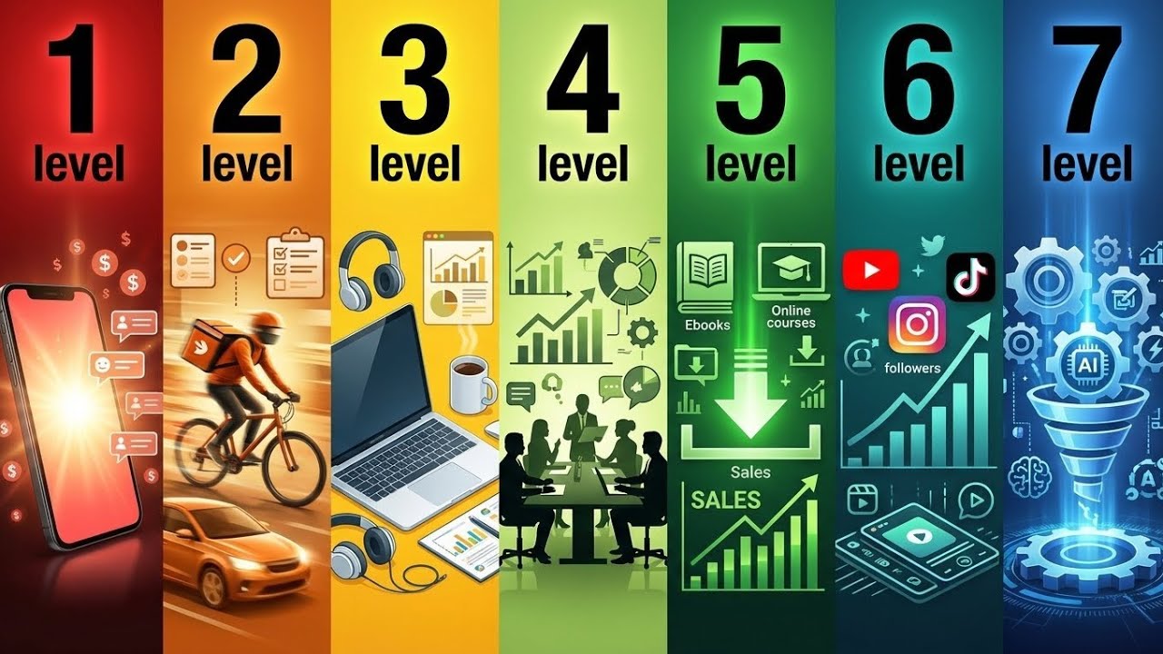 7 Level Sells 7 levels of Side Hustles - YouTube