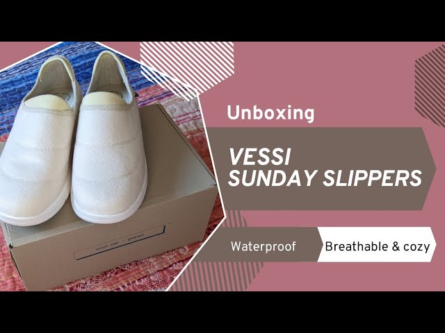 Vessi Gifted Unboxing Sunday Slipper WATERPROOF - YouTube