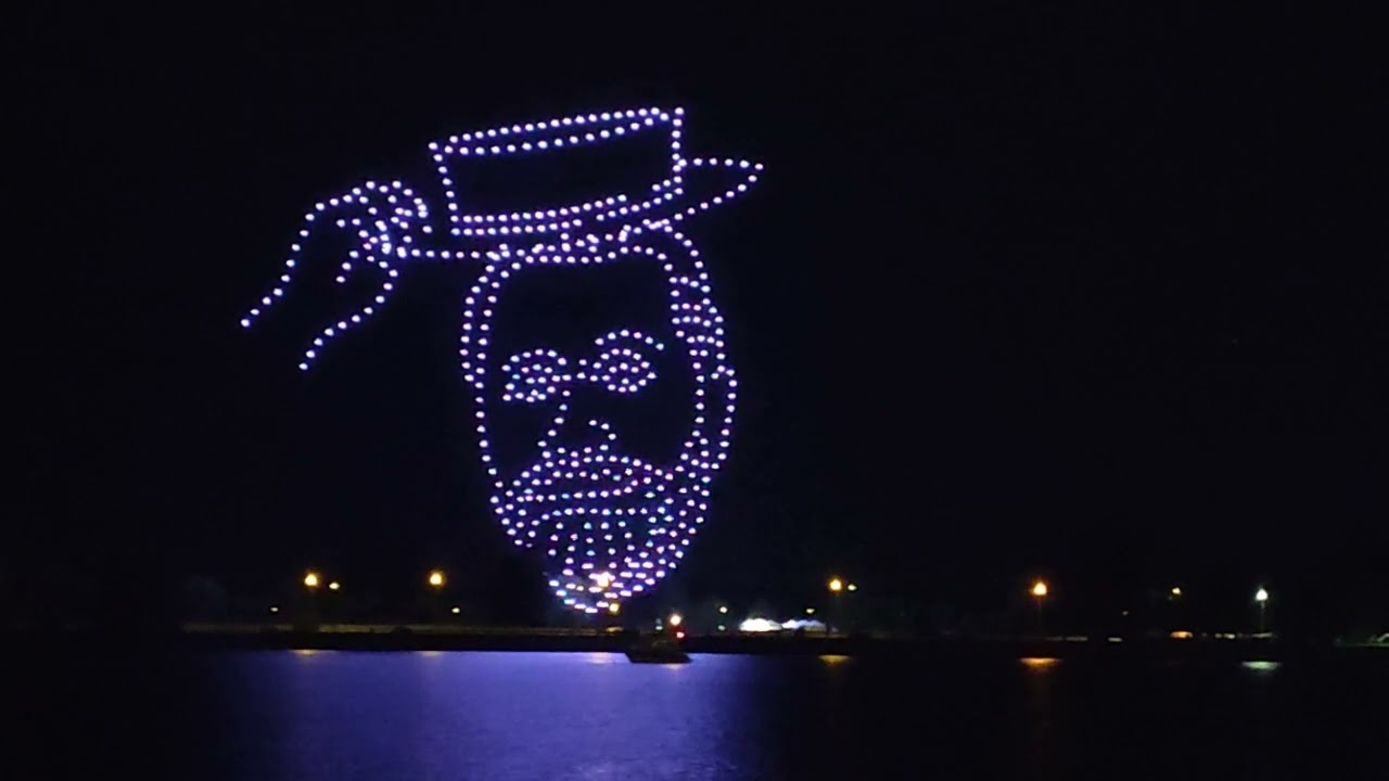 Шоу дронов в Риге 2023 / Drone show Riga 2023