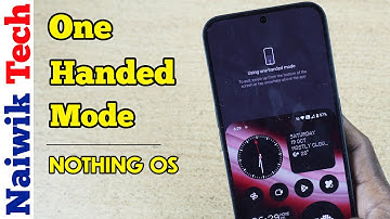 One Handed Mode Nothing Phone 2A | NothingOS