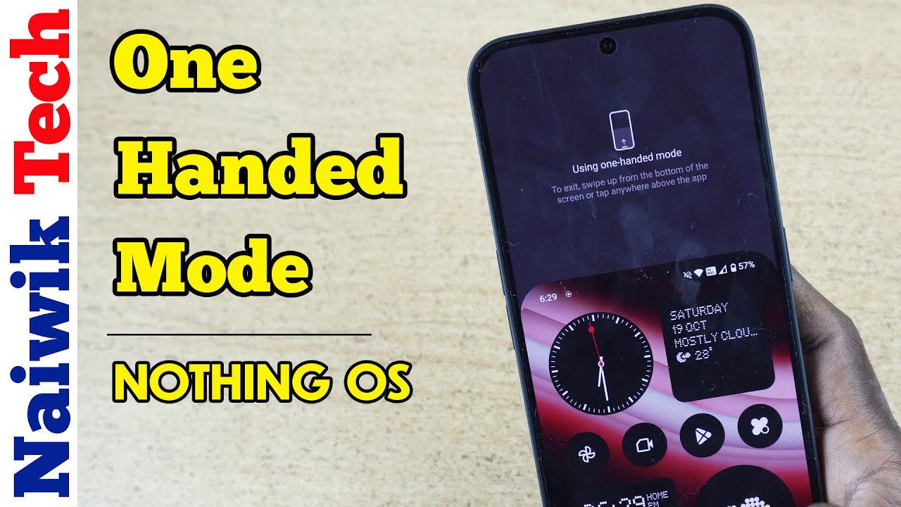 One Handed Mode Nothing Phone 2A | NothingOS - YouTube