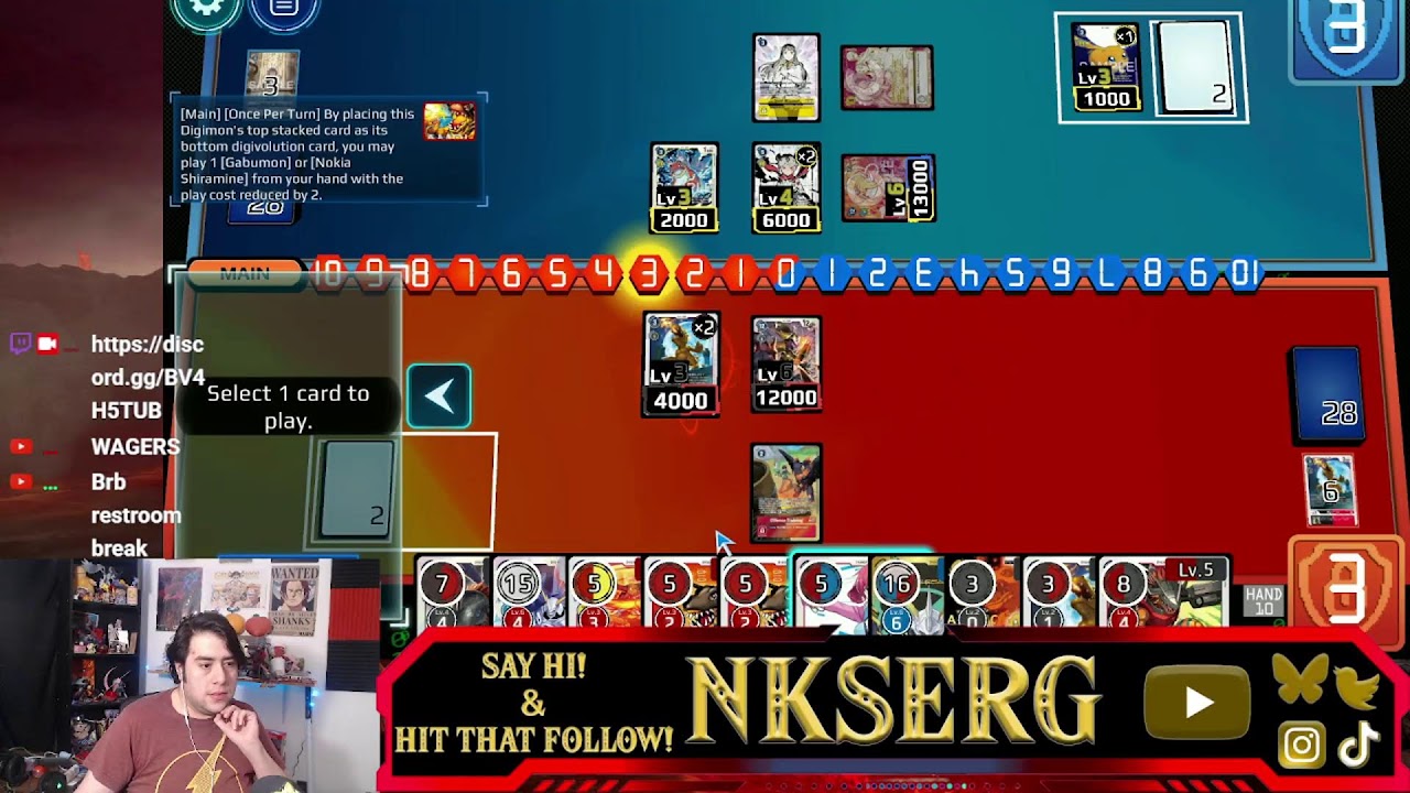 Double Digimon! trying to finish off my casual run and tuesday brawl!!!