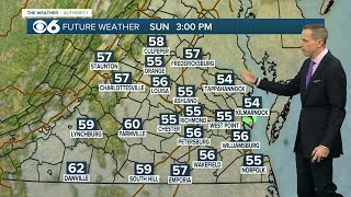 Cloudy and cool Sunday