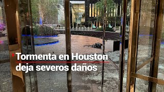 ¡Terrible tormenta! | En Houston, EU una torrencial lluvia deja afectaciones y cuatro muertos