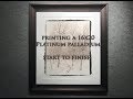 Printing a 16x20 Platinum Palladium Print