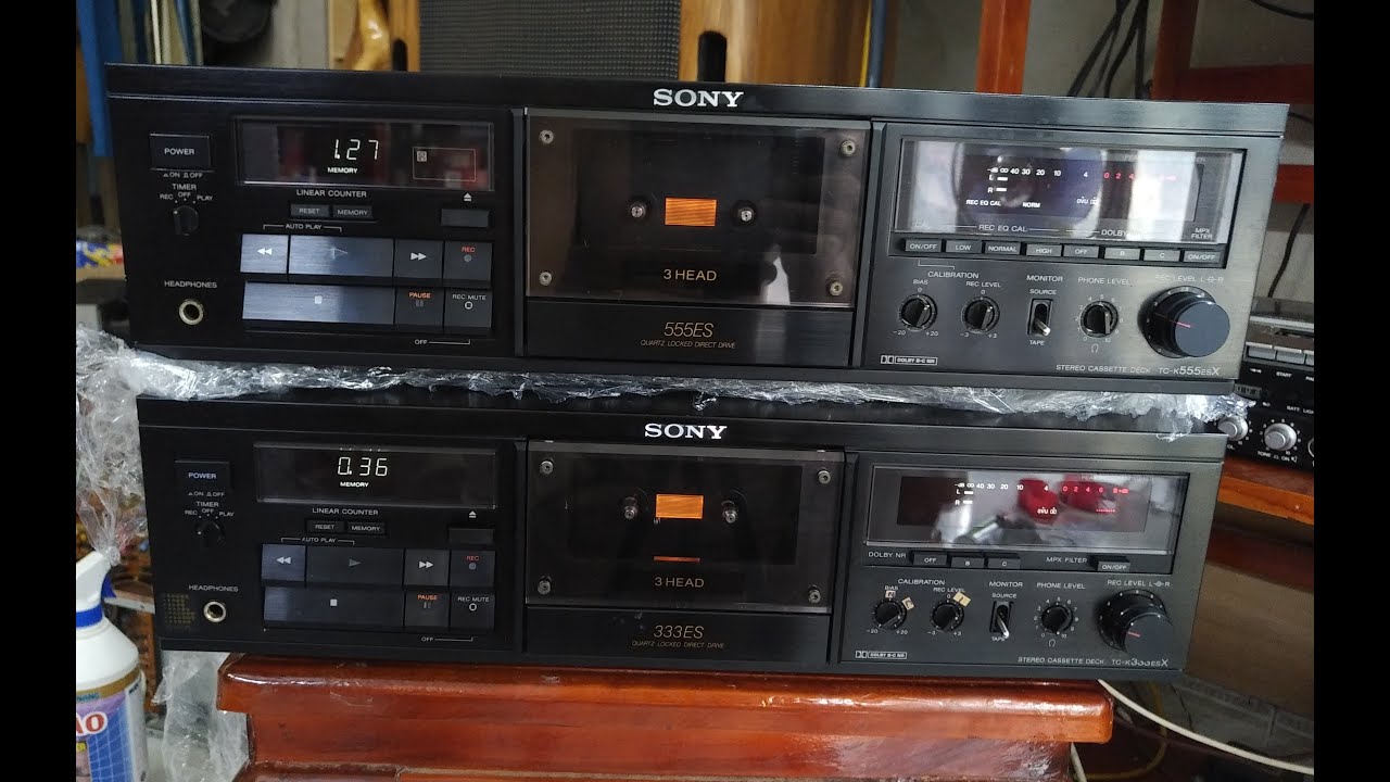 Sony tc-k333esX và 555esX phát và ghi băng xem sao nhé - YouTube
