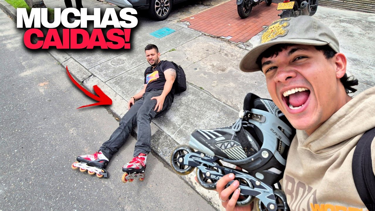 NUESTRA PRIMERA VEZ PATINANDO! 😣 *somos nefastos*