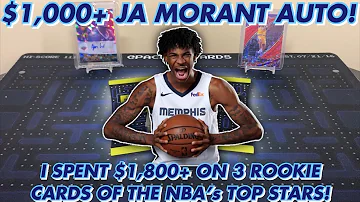 *I SPENT $1800+ ON 3 ROOKIE CARDS OF THE NBA's TOP STARS! $1000+ JA MORANT AUTO! +Redemption Update!
