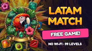 Latam Match: the FREE match-3 game that travels across Latin America 🦜 (offline) screenshot 4