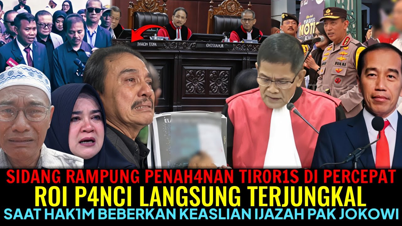 SIDANG RAMPUNG PEN4HANAN TIROR1S DI PERCEPAT😱!?RO1CS TERJUNGKAL HAK1M BEBERKAN KEASLIAN IJAZAH JKW