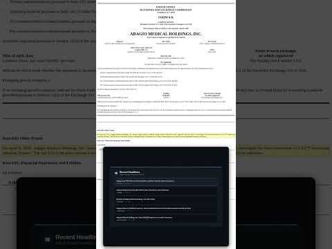 Adagio Medical Holdings, Inc. (0002006986) (Filer) #Shorts