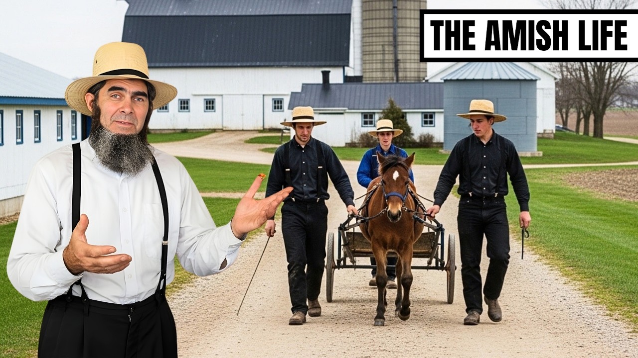 First Amish Man What Amish Men Do to Train 3-Year-Old Colt for Farm Work Over 18 Months ...