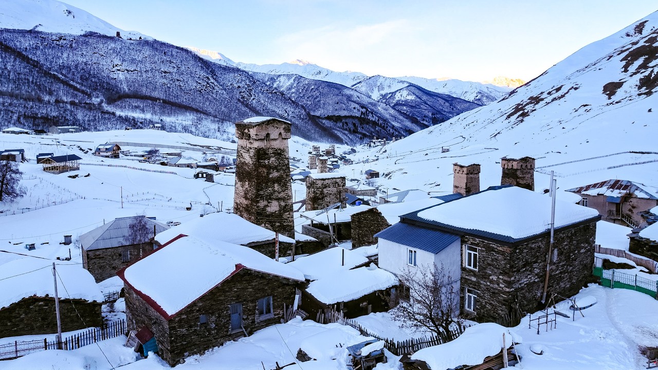 🇬🇪 Спокойная Жизнь в Самой Высокогорной Деревне Европы