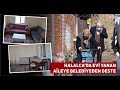 EVİ YANAN AİLEYE BELEDİYEDEN DESTEK