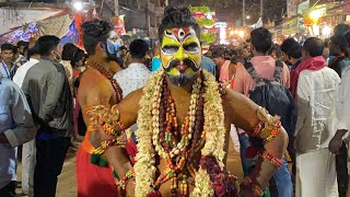 Potraj Dance 2021 Pothuraju Dance At Kondapochamma Jathara 2021 Potharaju Dance On Chatal Band