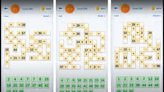 Math Crossword Number puzzle - Expert - Level 295 - Level 296 - Level 297