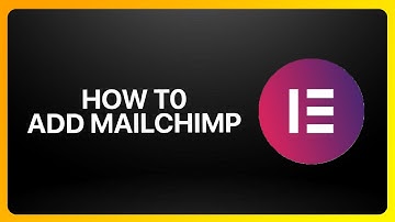 How To Add Mailchimp In Elementor Website Builder 2025! Tutorial