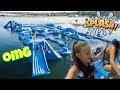 GIANT INFLATABLE WATER PARK RIGHT IN OUR BACKYARD OF FLORIDA! Emma and Ellie