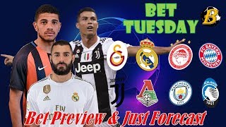 CHAMPIONS LEAGUE: MAN CITY - ATALANTA, GALATASARAY - REAL MADRID / FOOTBALL PREDICTIONS 22.10.2019