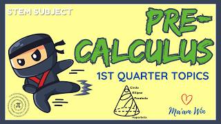 Pre Calculus 1st Quarter Topics || Grade 11 STEM Subject|| #stemstudents #stem #grade11math