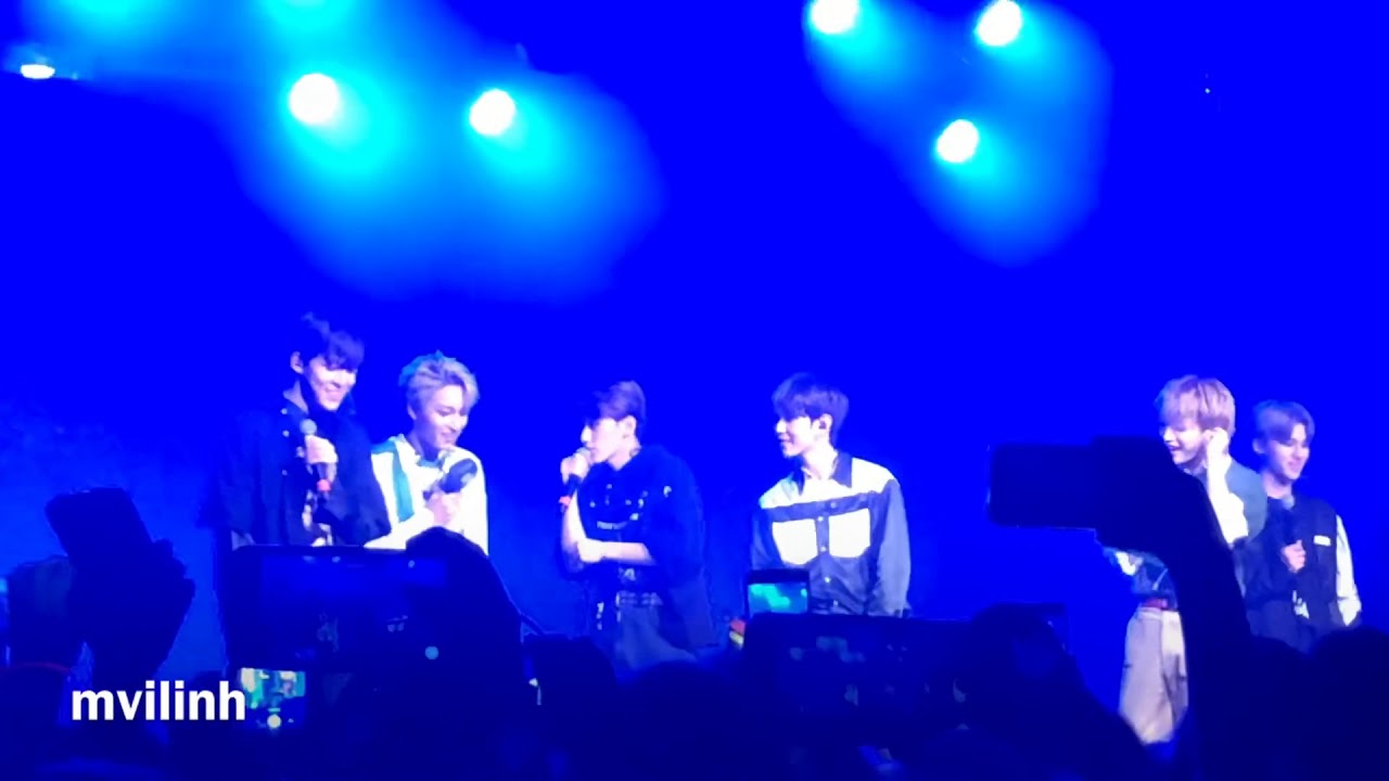 ATEEZ in Berlin 09.04.2019 || San speaking German