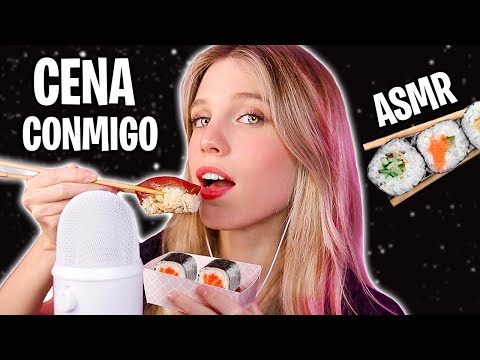 ASMR COMIENDO SUSHI 🍣 CENA CONMIGO 😴 Mouth Sounds