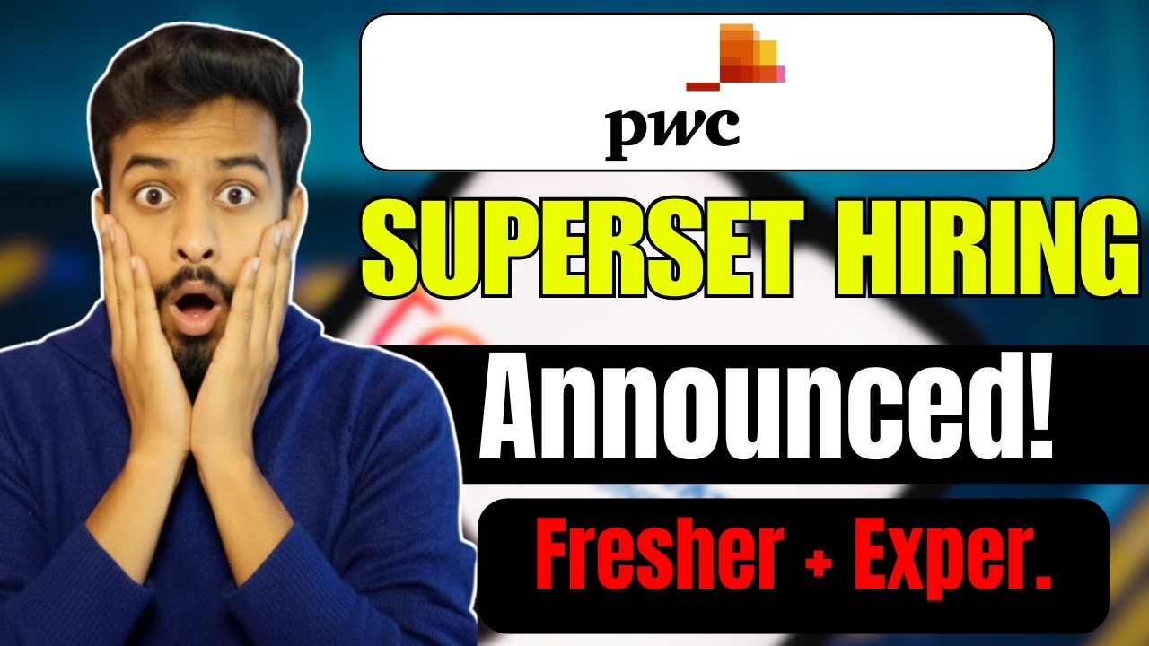 PWC Superset Hiring Announced ! Biggest Off Campus Drive For 2026, 2025 ...
