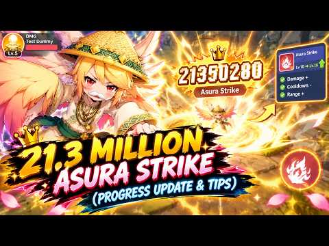 Ragnarok The New World - Champion with 21.3M Asura Strike! Progress Update & Tips!