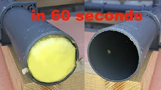 how to clean a sewer pipe in 60 seconds