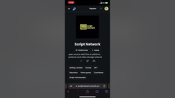 Full info about Script network || watch2earn