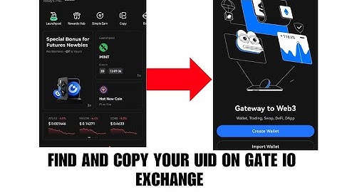 How to copy your UID on gate io exchange
