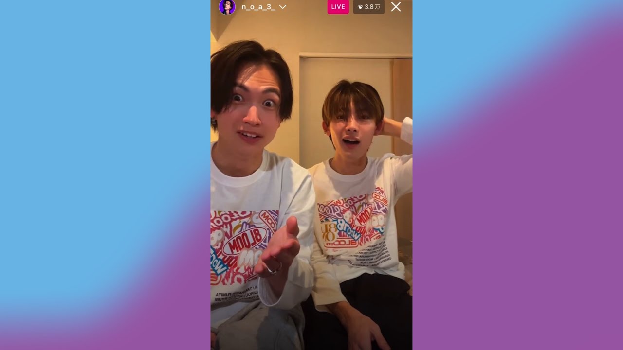 221216【8LOOM】綱啓永×NOA 飲酒放送？！インスタライブin名古屋ホテル