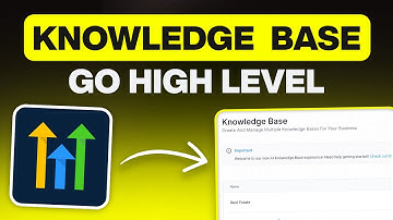 How to Use GoHighLevel Knowledge Base Feature (Tutorial for Beginners)