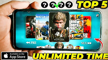 🔥 Top 5 Cloud Gaming App Unlimited Time l Free Cloud Gaming App