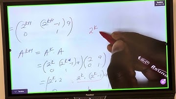 Mathematical Induction - Matrices. ZIMSEC November 2012