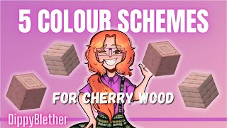 Cherry wood - best 5 colour scheme ideas using Minecraft colour theory