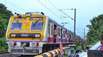 Fast Accelerating New ICF Medha EMU Train Skip Through Level Crossing Quickly | Eastern Railways