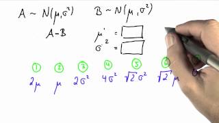 Subtracting Normals - Intro To Statistics