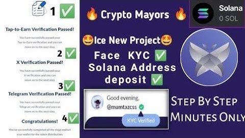 Crypto Mayor Solana address submition |how to link your Solana address to crypto Mayor
