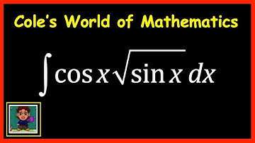 Integral of cos x(sqrt(sin x)) ❖ Calculus ❖ Trig Integrals