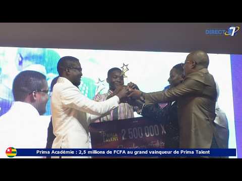 Prima Académie : 2,5 millions de FCFA au grand vainqueur de Prima Talent